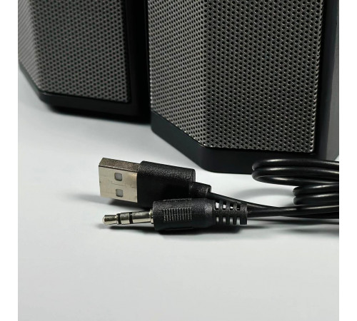 Колонка комп'ютерна Jedel S562 з RGB підсвічуванням (USB+3.5mm) (20,5*10,0*7,0 см)