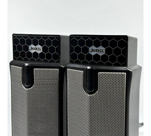 Колонка комп'ютерна Jedel S562 з RGB підсвічуванням (USB+3.5mm) (20,5*10,0*7,0 см)