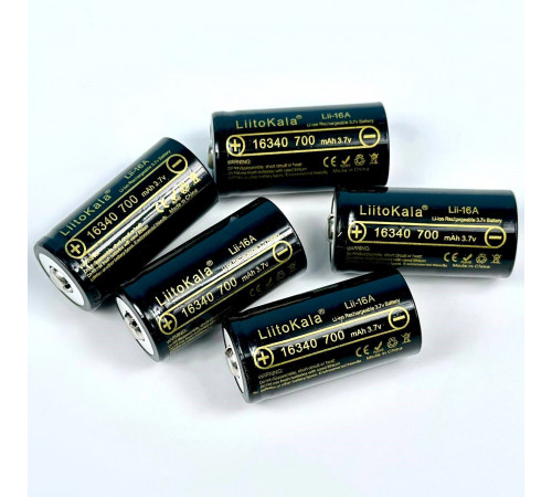 Акумулятор LiitoKala 16340 Lii-16A 700mAh