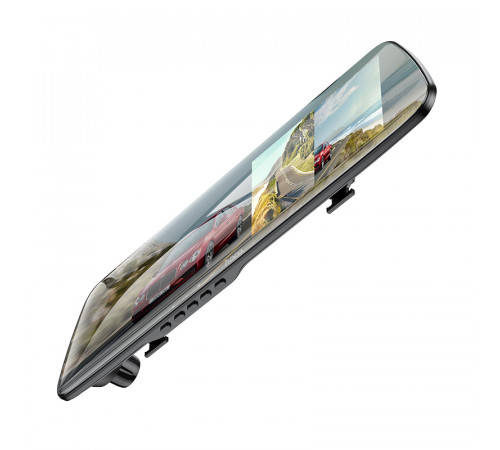 Відеореєстратор HOCO DV4 4.5-inch rearview mirror driving recorder(dual-channel) Black (6942007616782)