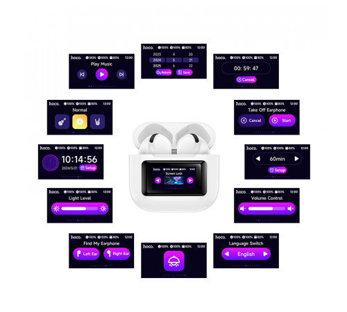Бездротові навушники Hoco EW73 Randy touch screen