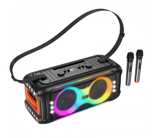 УЦІНКА Портативна колонка Hoco HA9 Kayman з 2-ма мікрофонами (58,8*26,28*27,65 см) (розбитий корпус)