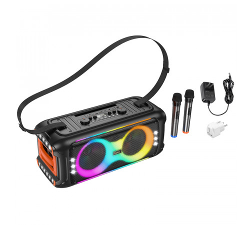 УЦІНКА Портативна колонка Hoco HA9 Kayman з 2-ма мікрофонами (58,8*26,28*27,65 см) (розбитий корпус)