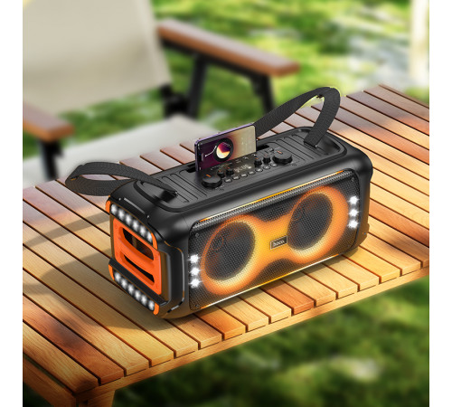 УЦІНКА Портативна колонка Hoco HA9 Kayman з 2-ма мікрофонами (58,8*26,28*27,65 см) (розбитий корпус)