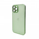 Чохол для смартфона AG Glass Matt Frame Color Logo for Apple iPhone 13 Pro Max Light Green (AGMattFrameiP13PMLGreen)
