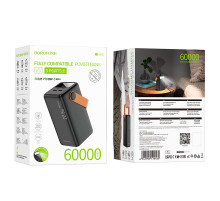 УМБ Power Bank Borofone BJ66B Magnifico 60000mAh PD20W+22.5W (з ліхтарем)