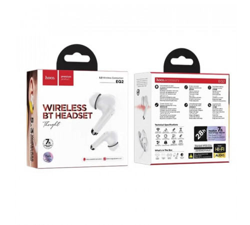 Бездротові навушники TWS HOCO EQ2 Thought Purple (6931474798541)