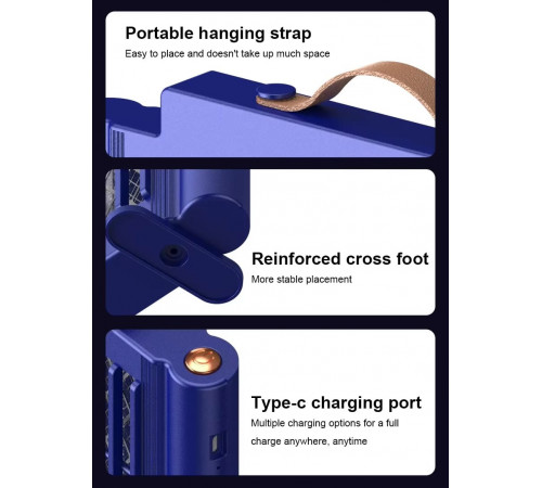 Лампа-пастка від комах ML-S1 1200mAh (з вбуд. акум.) (31,3*26,0 см)