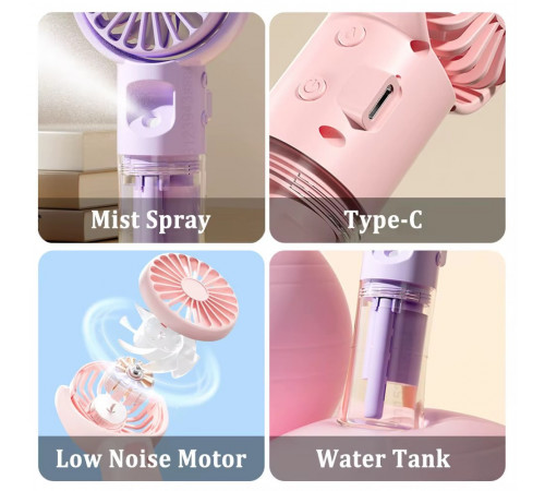 Вентилятор F4 800 mAh з розпилювальним охолодженням (з вбуд. акум.)