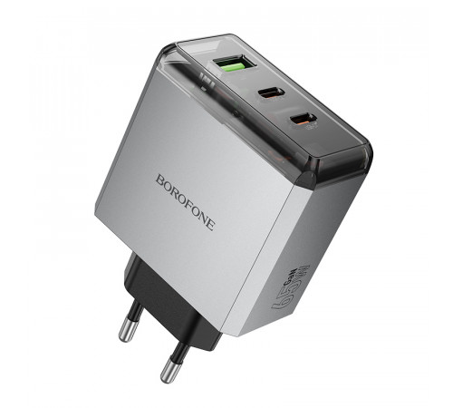 Мережевий зарядний пристрій Borofone BN22 Lena GaN PD65W+22.5W