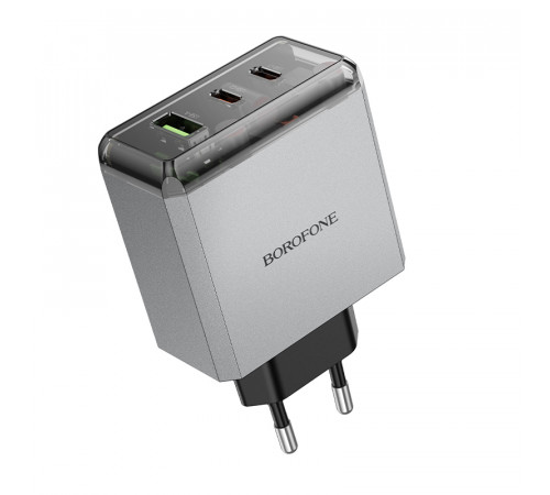 Мережевий зарядний пристрій Borofone BN22 Lena GaN PD65W+22.5W