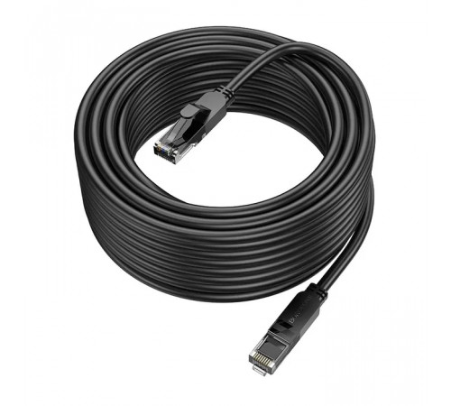 Мережевий кабель BOROFONE BUS01 Category 6 Gigabit network cable(L=10M) Black (6941991103971)