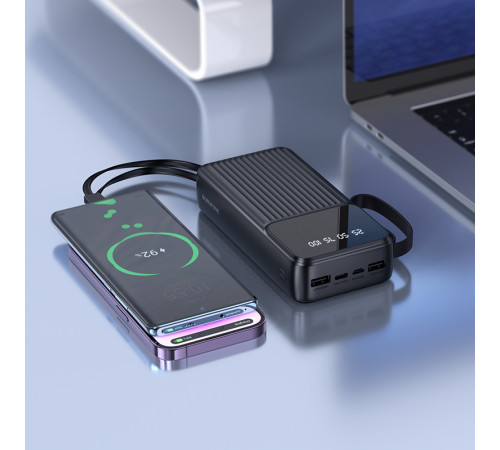 УМБ Power Bank Borofone BJ76A Smart 20000mAh 2A (with cable USB+Type-C+Micro+Lightning)