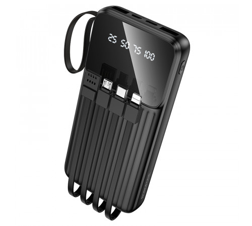 УМБ Power Bank Borofone BJ76 Smart 10000mAh 2A (with cable USB+Type-C+Micro+Lightning)