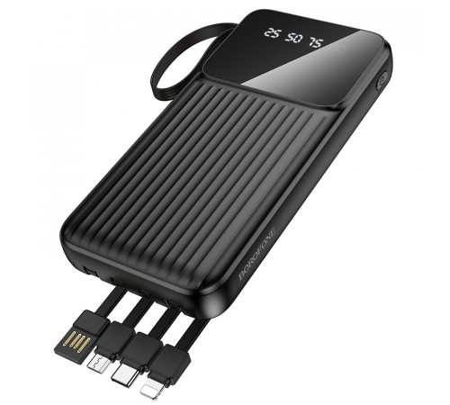 УМБ Power Bank Borofone BJ76 Smart 10000mAh 2A (with cable USB+Type-C+Micro+Lightning)