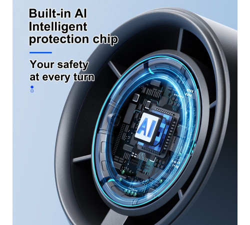 Вентилятор Turbo S001 з цифровим дисплеєм (з вбуд. акум.) (16,0см)