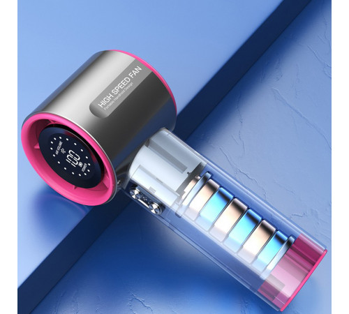 Вентилятор Turbo S001 з цифровим дисплеєм (з вбуд. акум.) (16,0см)