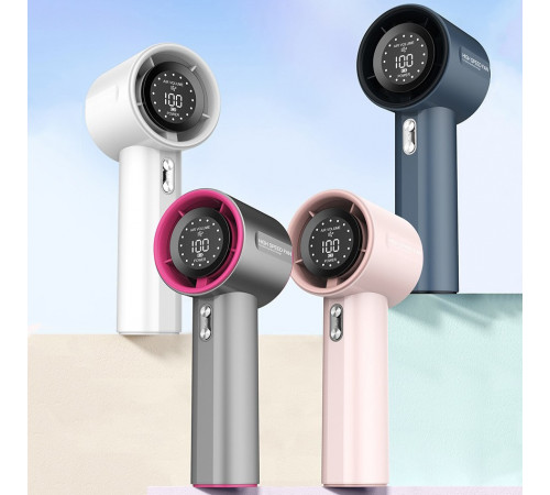 Вентилятор Turbo S001 з цифровим дисплеєм (з вбуд. акум.) (16,0см)