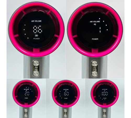 Вентилятор Turbo S001 з цифровим дисплеєм (з вбуд. акум.) (16,0см)