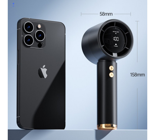 Вентилятор Turbo N68 з цифровим дисплеєм (з вбуд. акум.) (15,0см)