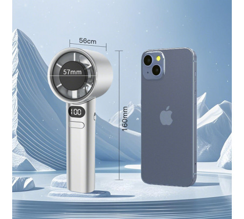 Вентилятор Turbo M11 з цифровим дисплеєм (з вбуд. акум.) (16,0см)