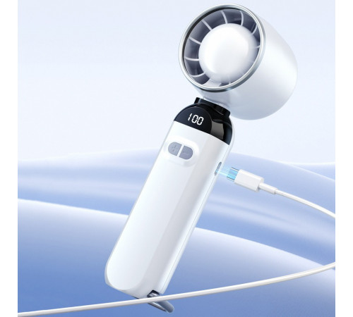 Вентилятор (складний) Turbo F85 з цифровим дисплеєм (з вбуд. акум.) (18,0см)