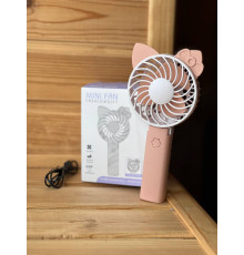 Вентилятор Міні Складаний Портативний Вентилятор Мультфільм Cat USB (100)
