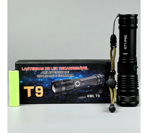 Ліхтар Police X71A-HP50 (акумулятор 18650 (3xAAA), індикація заряду, Zoom,Type-C)