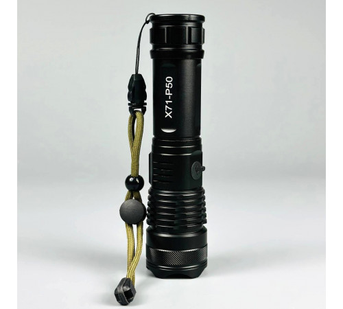 Ліхтар Police X71A-HP50 (акумулятор 18650 (3xAAA), індикація заряду, Zoom,Type-C)