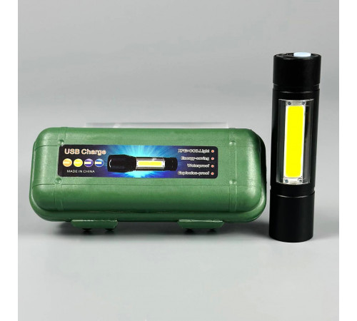 Ліхтар BL-510,1501 (XPE+COB, Li-Ion акумулятор, Micro)