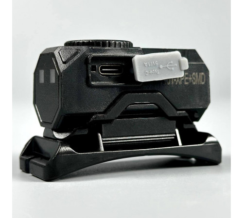 Ліхтар налобний T131 XPE+3SMD Red, Green, Blue, UV light (Motion Sensor, Li-Ion акумулятор, магніт, кліпса, Type-C)