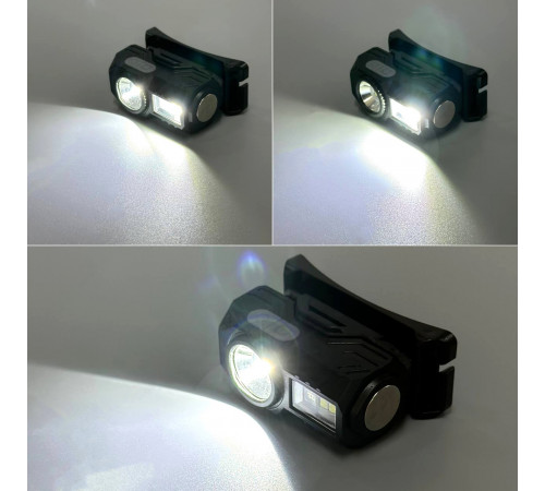 Ліхтар налобний T131 XPE+3SMD Red, Green, Blue, UV light (Motion Sensor, Li-Ion акумулятор, магніт, кліпса, Type-C)