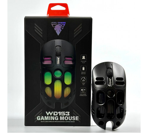 Мишка Games бездротова Jedel WD153 5D Dual-mode 500mAh RGB (DPI:800,120,1600)