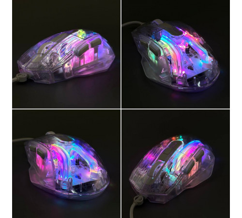 Мишка Games дротова Jedel GM1400 Crytal 6D, RGB (DPI:1000-7200)