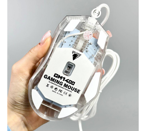 Мишка Games дротова Jedel GM1400 Crytal 6D, RGB (DPI:1000-7200)