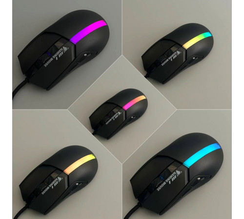 Мишка Games дротова Jedel GM1401 RGB (DPI:1000-12400)