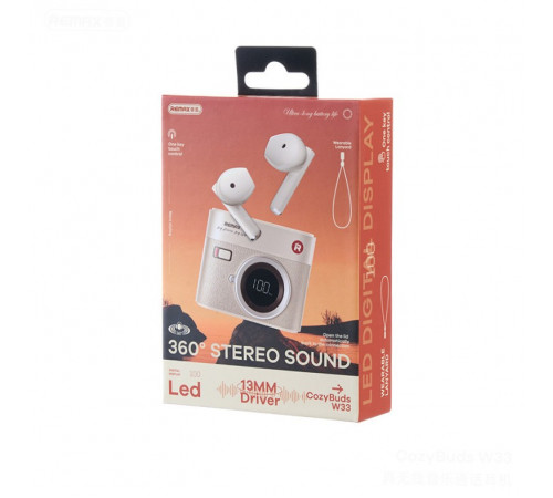 Бездротові навушники Remax W33 CozyBuds