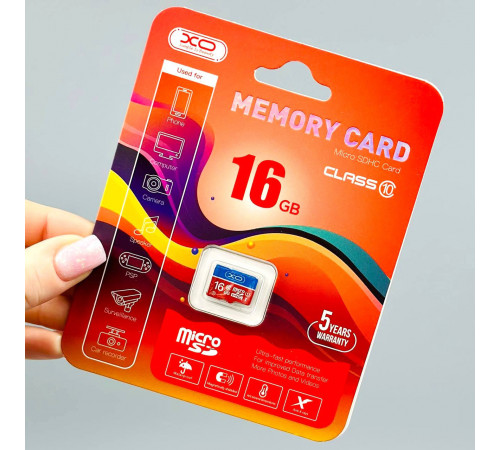 Карта пам'яті XO High level 16Gb 10 Class NEW (без адаптера)