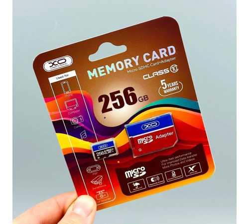 Карта пам'яті XO High level 256Gb 10 Class NEW (з адаптером)