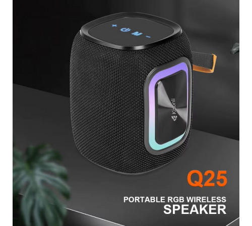 УЦІНКА Портативна колонка Kisonli Q25 RGB 1800mAh (10,8*10,8*13,2 см) (під ремонт)