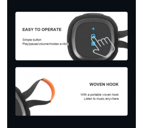 УЦІНКА Портативна колонка Kisonli Q25 RGB 1800mAh (10,8*10,8*13,2 см) (під ремонт)