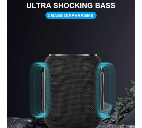 УЦІНКА Портативна колонка Kisonli Q25 RGB 1800mAh (10,8*10,8*13,2 см) (під ремонт)