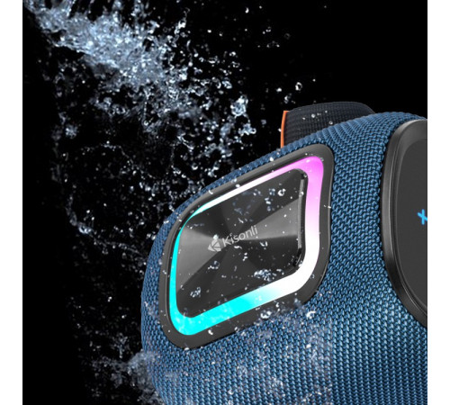 УЦІНКА Портативна колонка Kisonli Q25 RGB 1800mAh (10,8*10,8*13,2 см) (під ремонт)