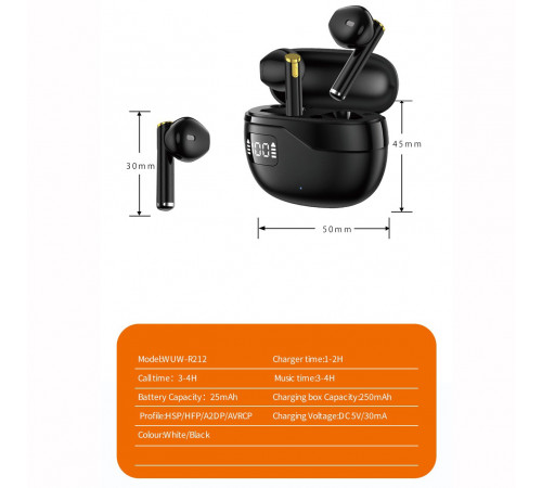 Бездротові навушники WUW R212