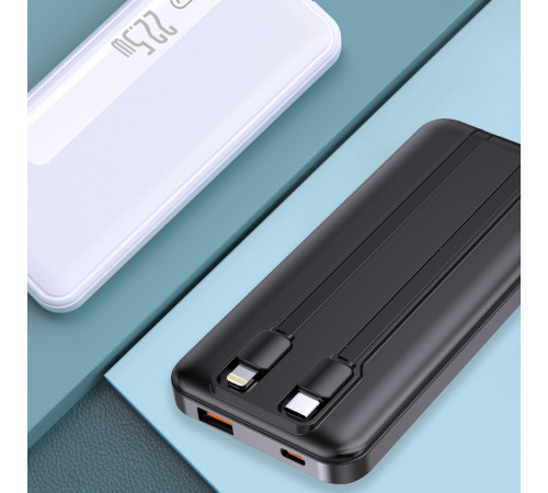 УМБ Power Bank WUW Y139 10000mAh PD22.5W (with cable Type-C+Lightning)