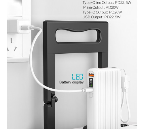 УМБ Power Bank WUW Y141 10000mAh PD22.5W (with cable Type-C+Type-C to Lightning)