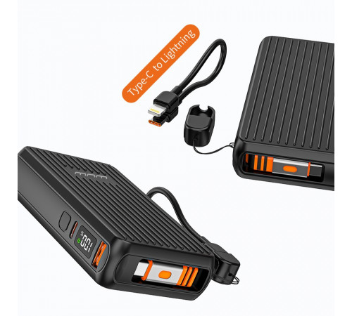 УМБ Power Bank WUW Y141 10000mAh PD22.5W (with cable Type-C+Type-C to Lightning)