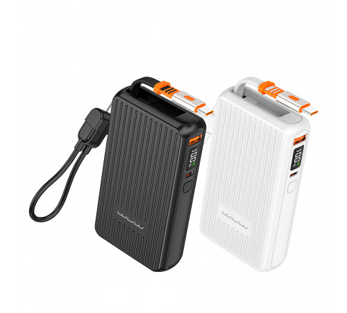 УМБ Power Bank WUW Y141 10000mAh PD22.5W (with cable Type-C+Type-C to Lightning)