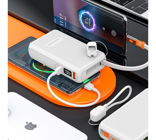 УМБ Power Bank WUW Y141 10000mAh PD22.5W (with cable Type-C+Type-C to Lightning)