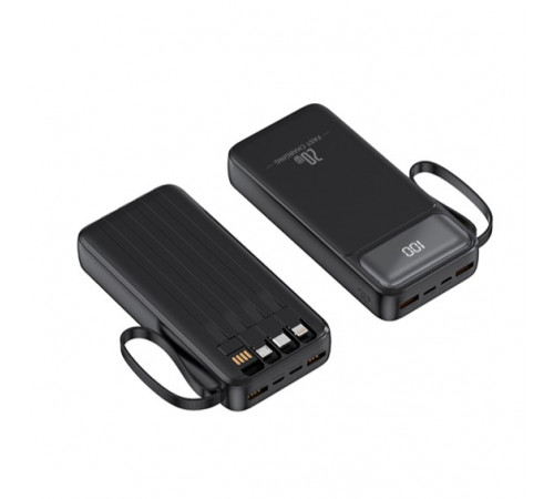 УМБ Power Bank WUW Y200 20000mAh PD22.5W (with cable Type-C+Micro+Lightning+USB)